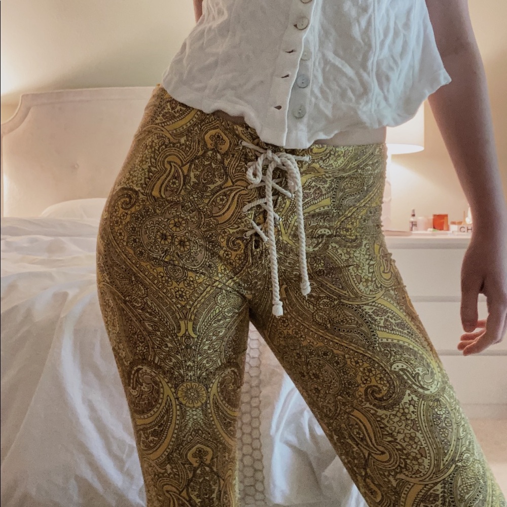 Free People Paisley Flares